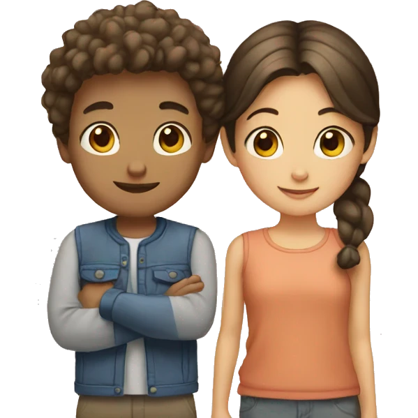 Girl and boy  emoji