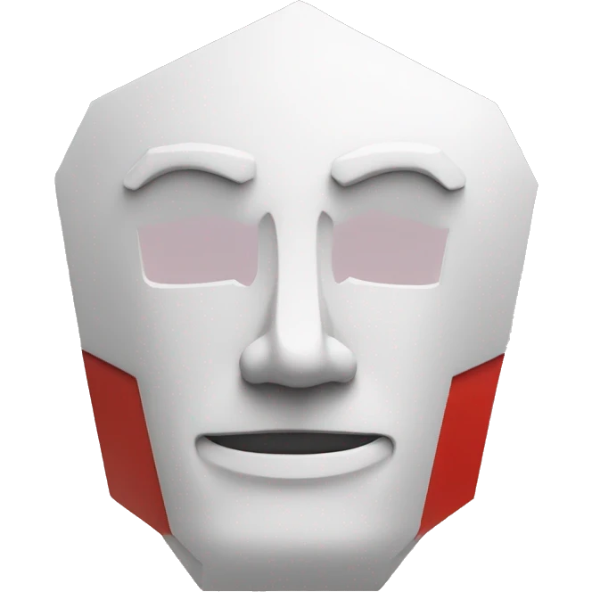 uppercase white "A" in a red hexagonal base emoji