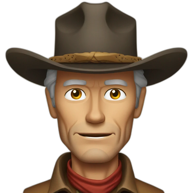 Clint Eastwood cowboy emoji