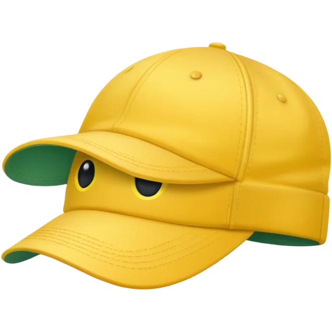 yellow golf hat emoji