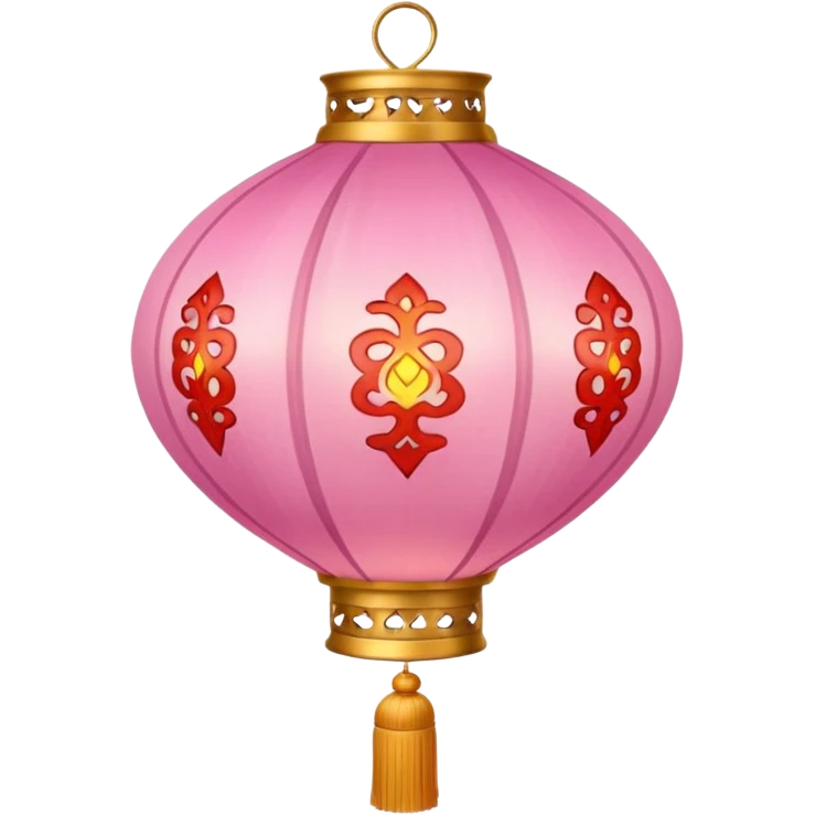 pink ornamented chinese lantern emoji