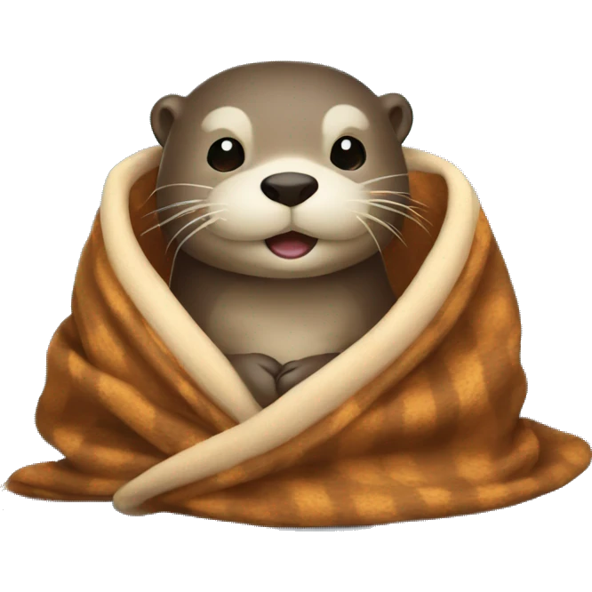 otter with blanket emoji