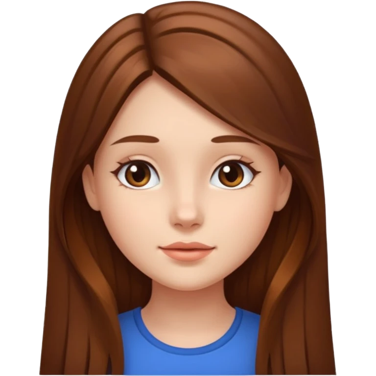 a girl with square face emoji