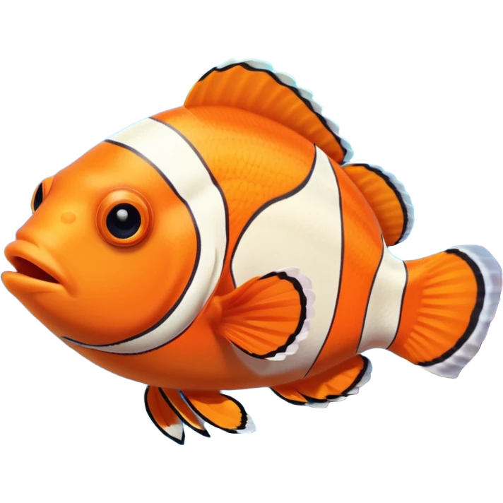 Clown fish in coral in the aquarium emoji