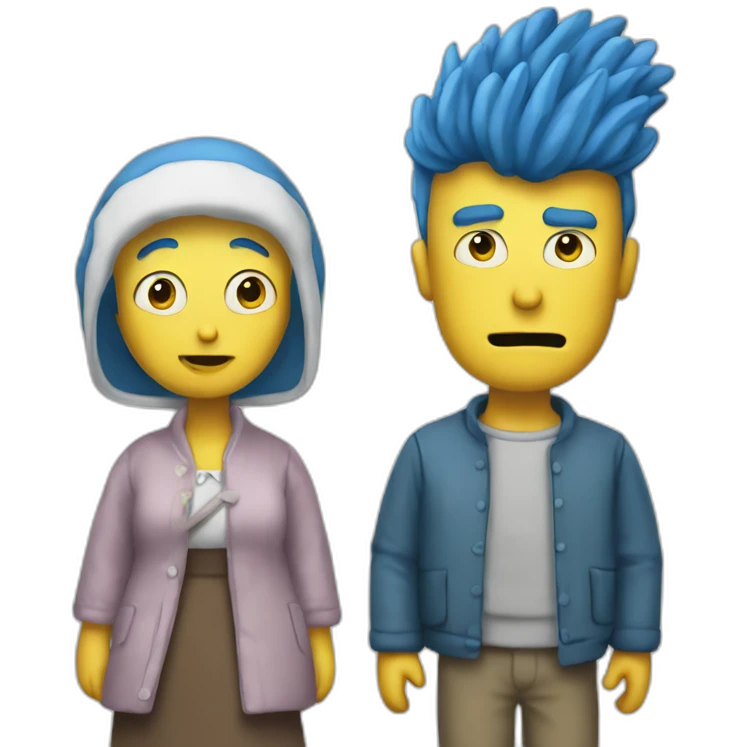 Marge and hommer emoji