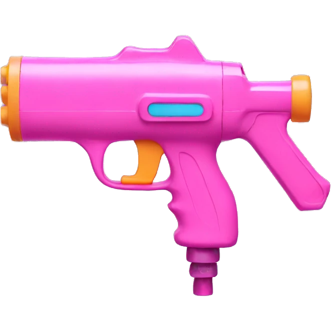 Pink water gun emoji