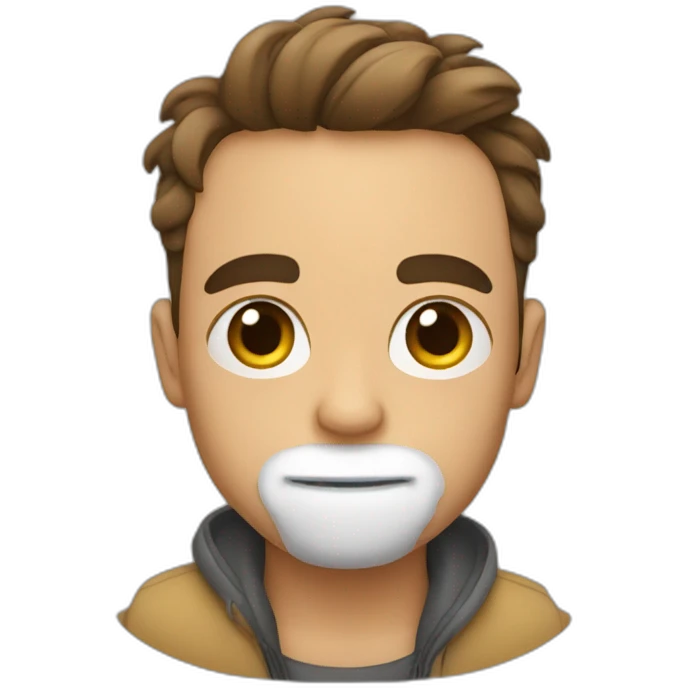 Homme qui fait un bebe emoji