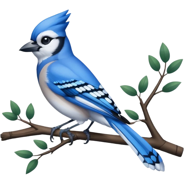 Blue Jay Bird emoji