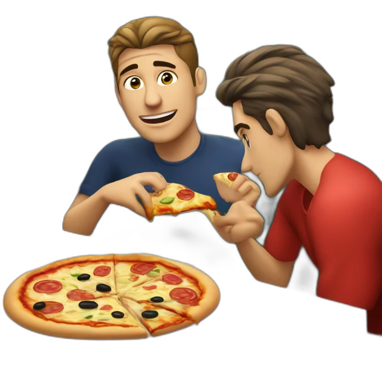 Marco Veratti en train de manger une pizza emoji