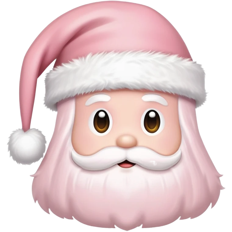 light pink santa hat emoji