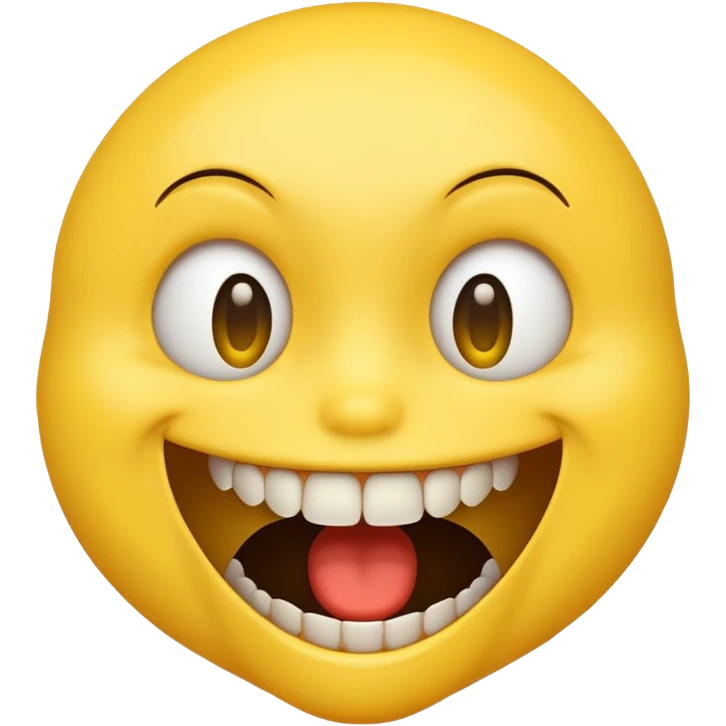 Weird creepy smile emoji emoji