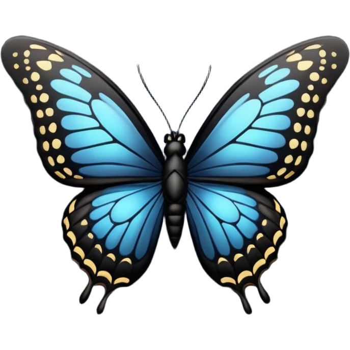 black heart with butterfly emoji