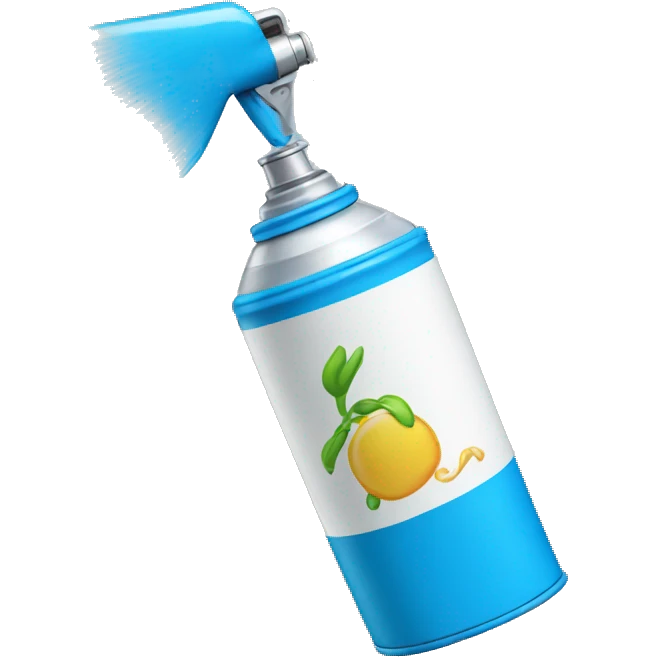 spray-can blue emoji