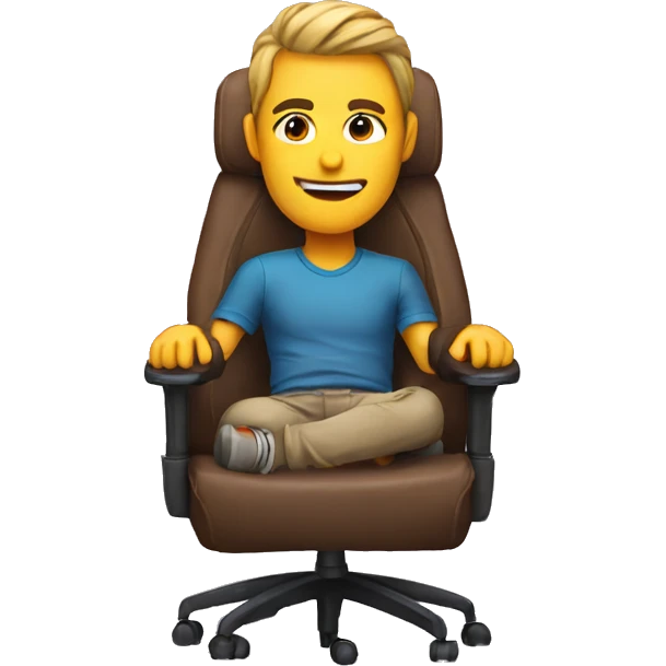 Gamer in a gaming chair emoji