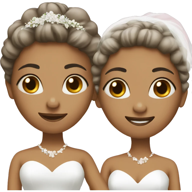 Two brides emoji
