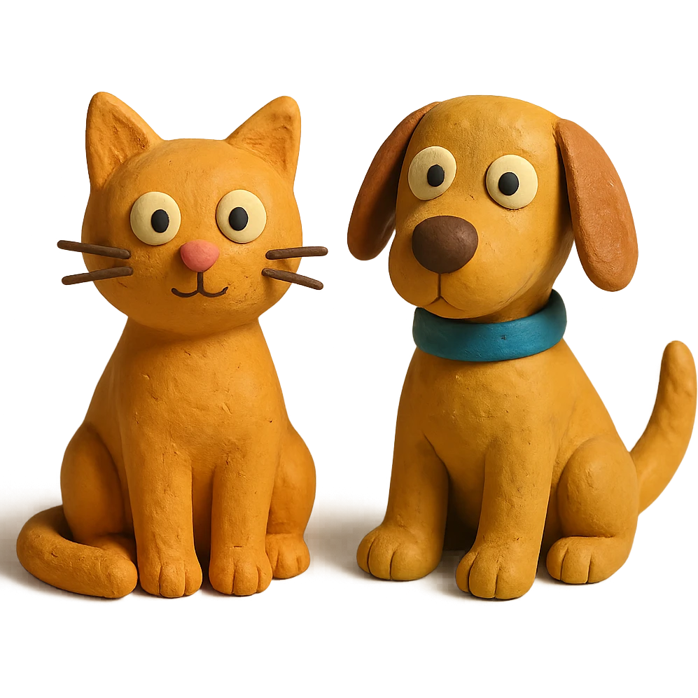 the cat and dog emoji