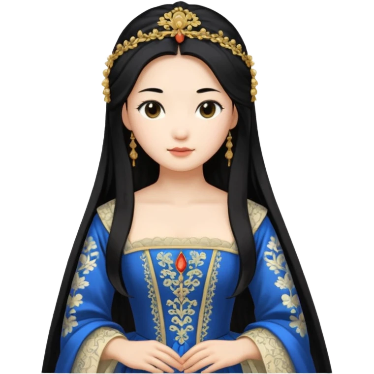 1600's Asian female emoji