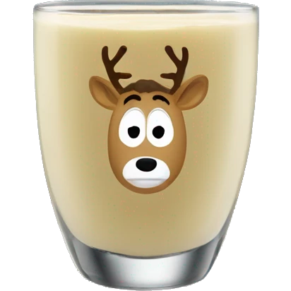 National lampoons Christmas vacation reindeer egg nog glass emoji