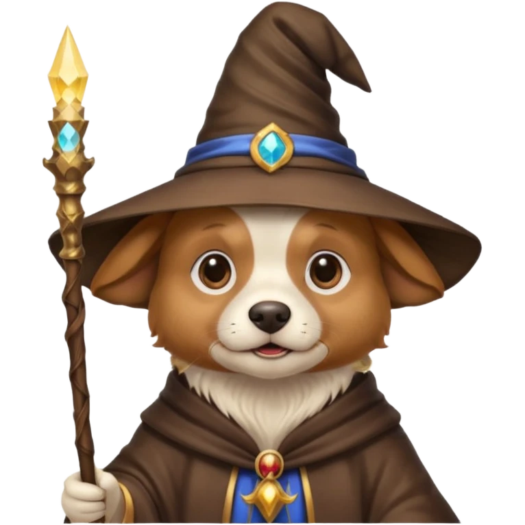 Dog wizard emoji