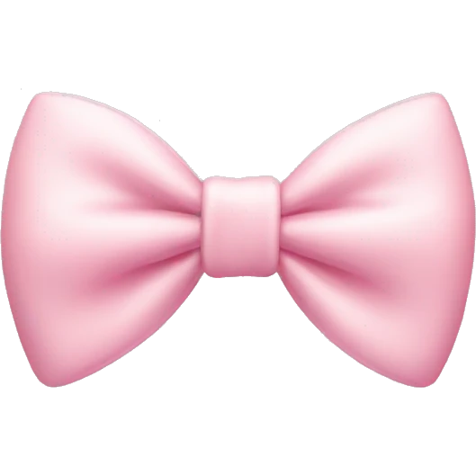 pastel pink bow emoji