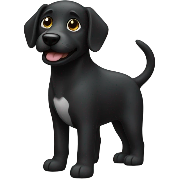 Perro negro emoji