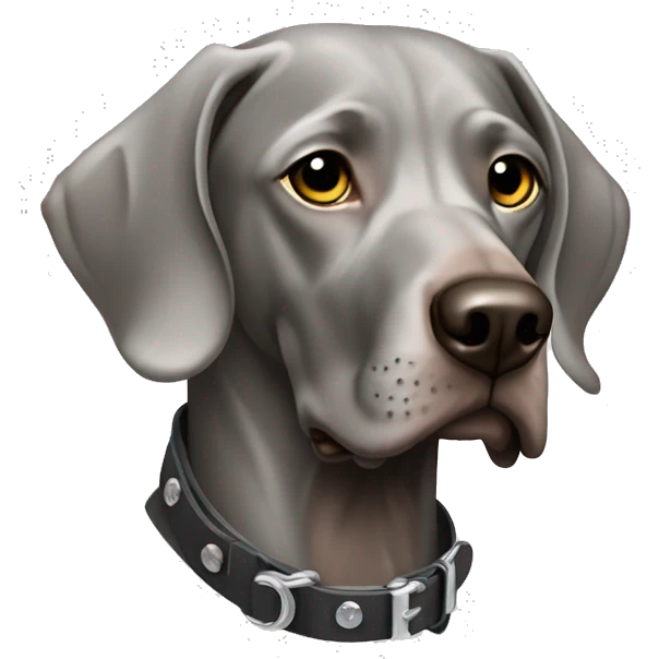 weimaraner steel punk emoji