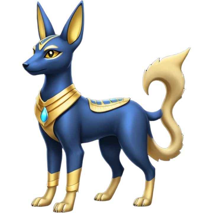 Anubis-Umbreon-fusion (full body) emoji