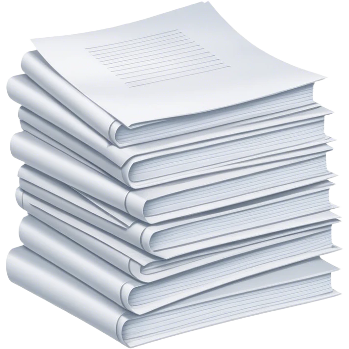 a huge amount of papers and documents emoji