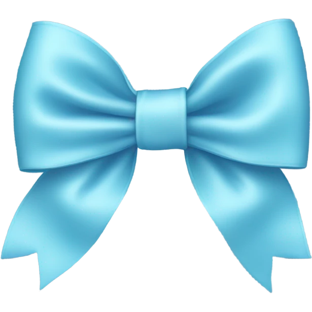 A light blue bow  emoji