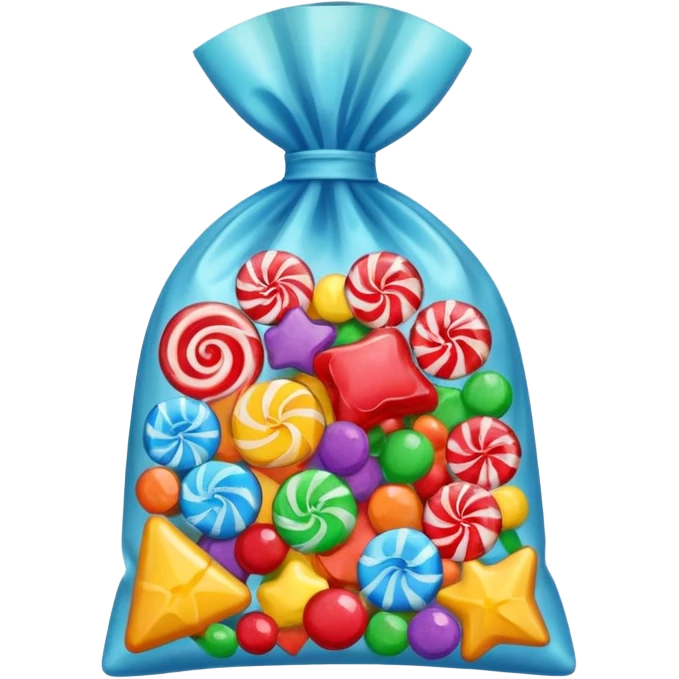 Holiday candies and candy bags emoji