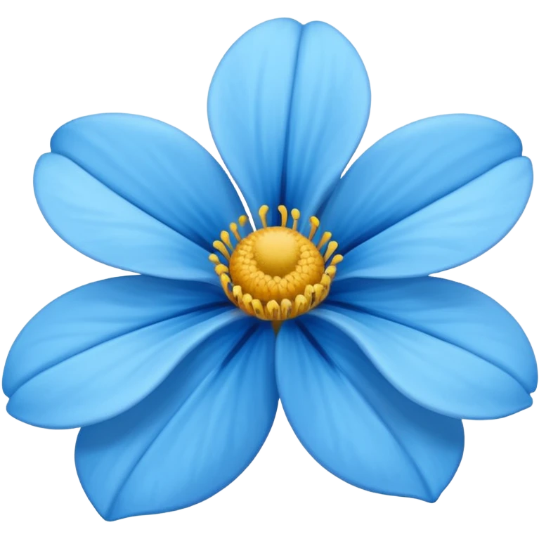 Verificado azul com bordas parecidas com pétalas de flor emoji