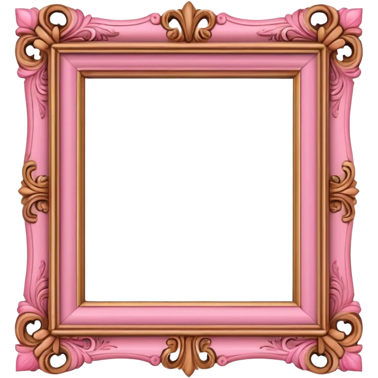 pink photo frame emoji