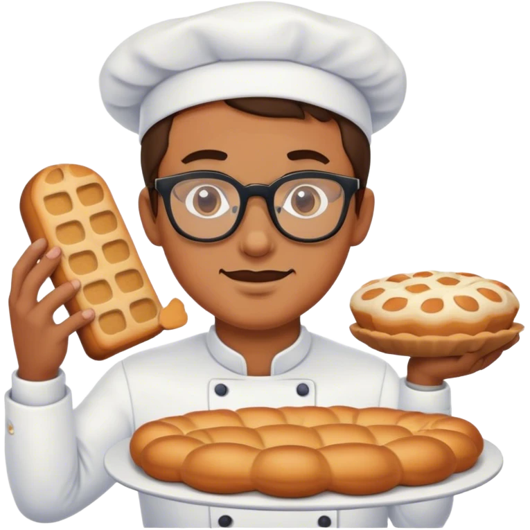 Panadero con lentes emoji