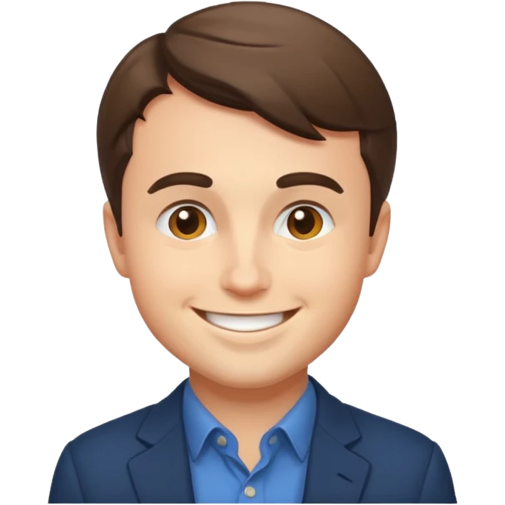 Charlie kirk's face on a discord/twitter emoji style emoji. emoji