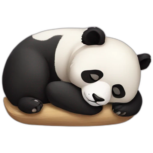 panda sleeping emoji