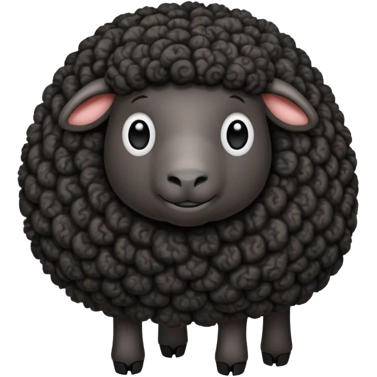 Black sheep emoji