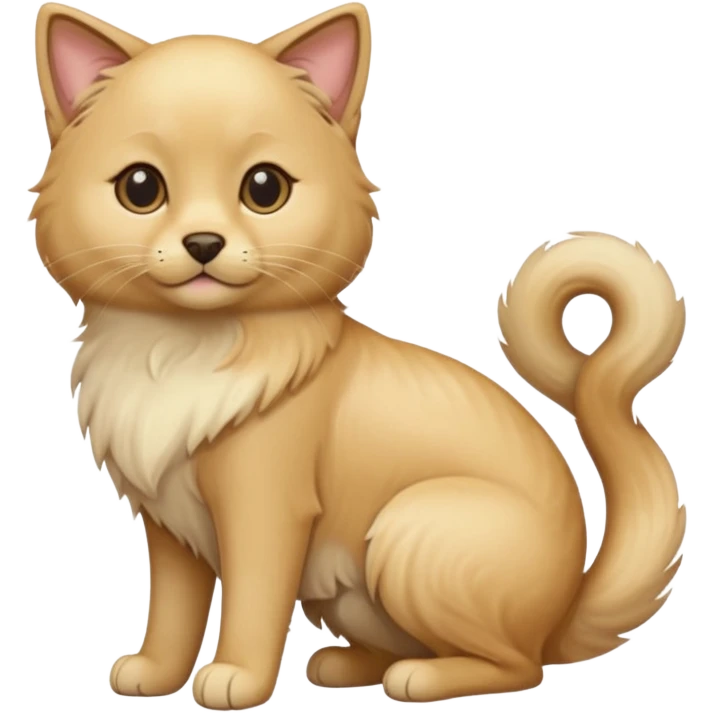 cat and dog one body emoji