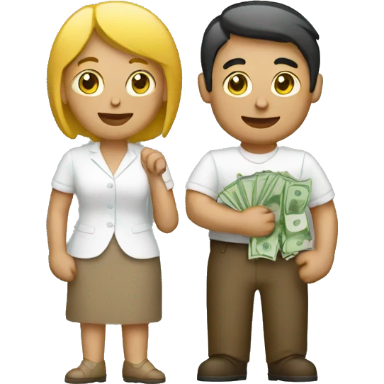 couple saving money emoji