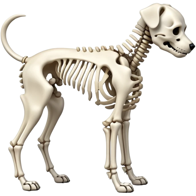 A dog skeleton emoji