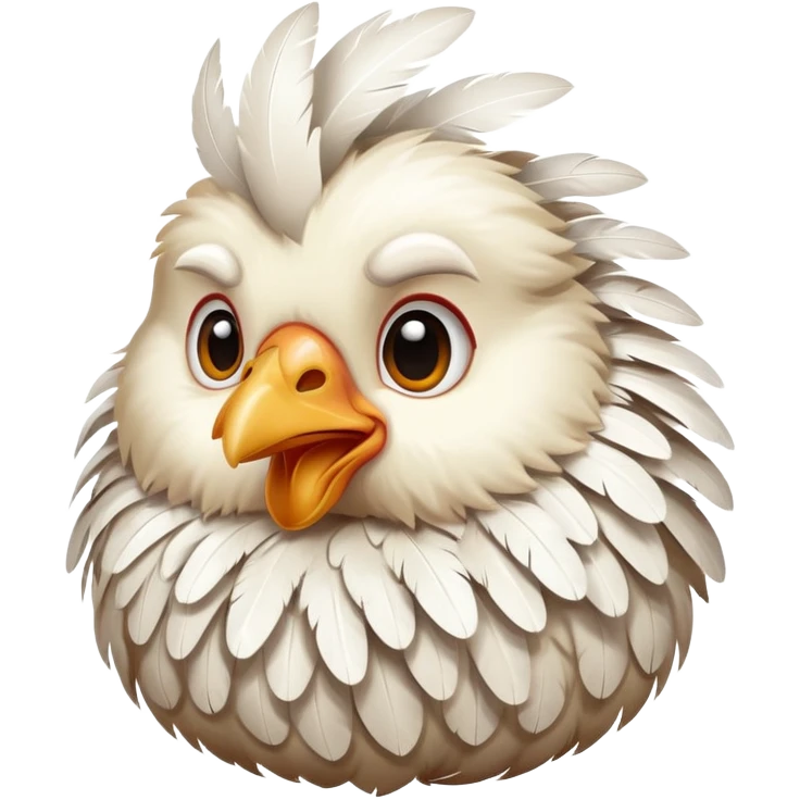 create a series of emojis using a Polish Hen as a cartoon character emoji