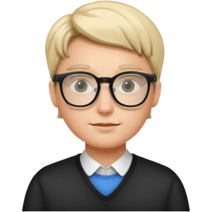 умный чиловек в очках emoji