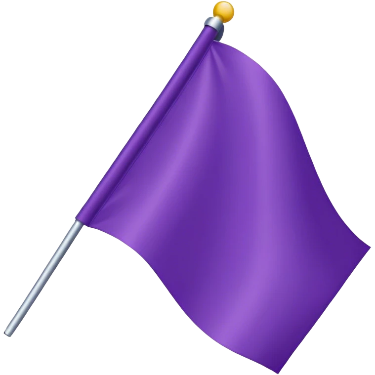 PURPLE SCHOOL FLAG emoji