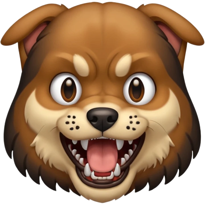 Dog eat dog emoji