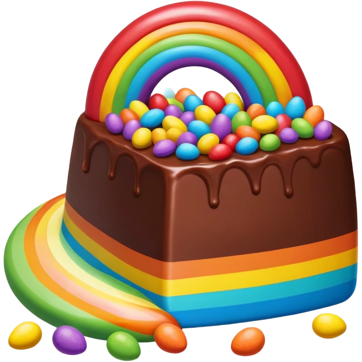 easter rainbow chocolate candy landscape  emoji