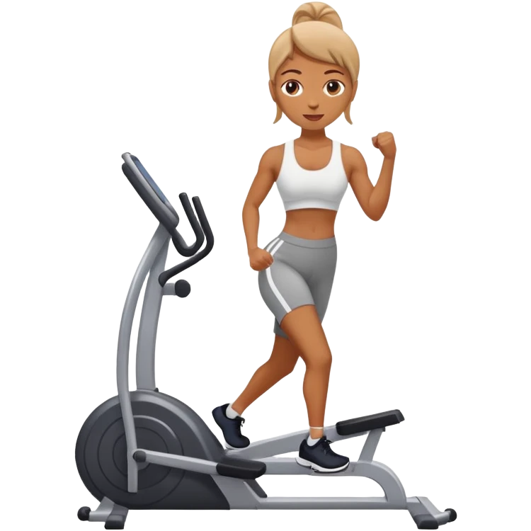 Mujer en el gimnasio  emoji