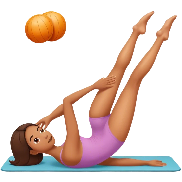 girl doing pilates emoji