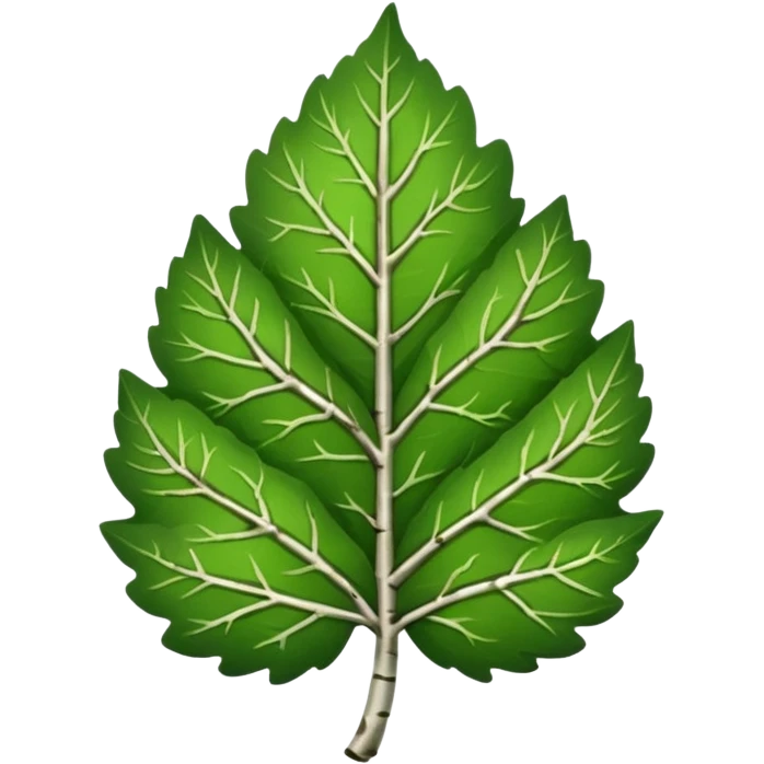 birch leaf  emoji