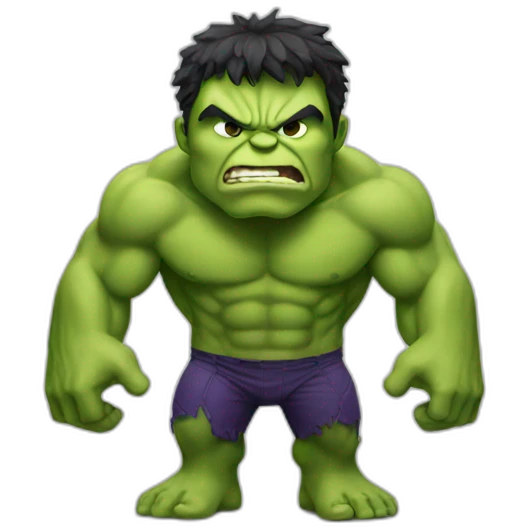 Hulk red emoji