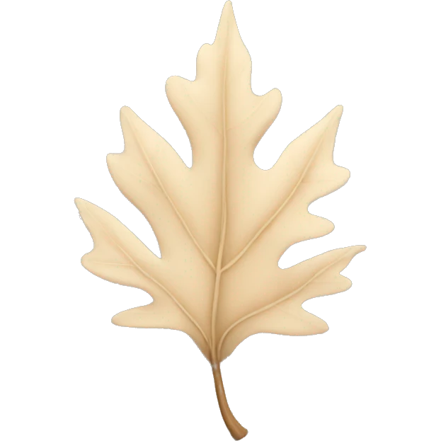 beige leaf emoji