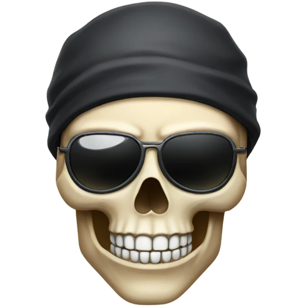Skull with eye patch  emoji